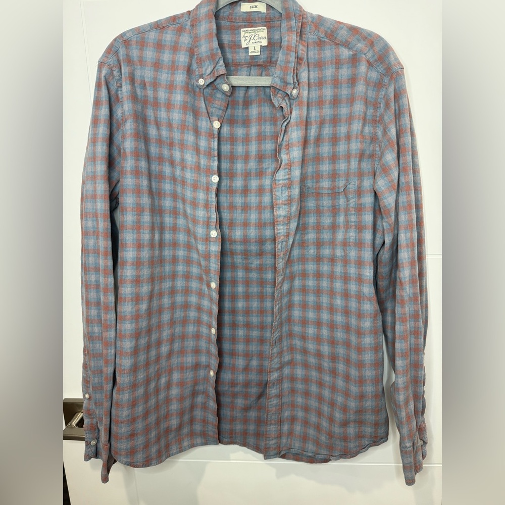 J. Crew 100% Organic Cotton Slim‎ Fit Button Down